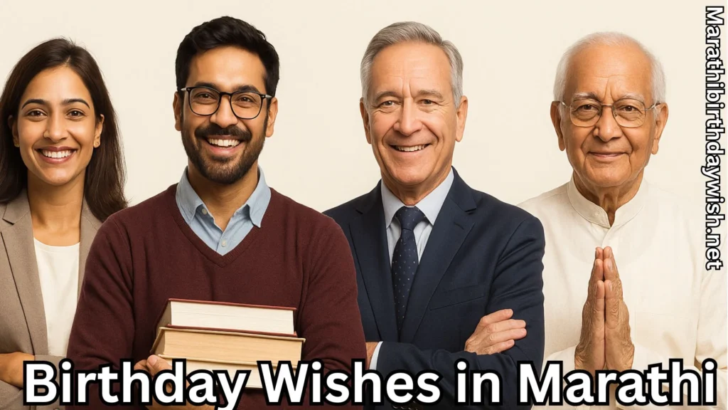 Group of professionals and elders posing for birthday greeting