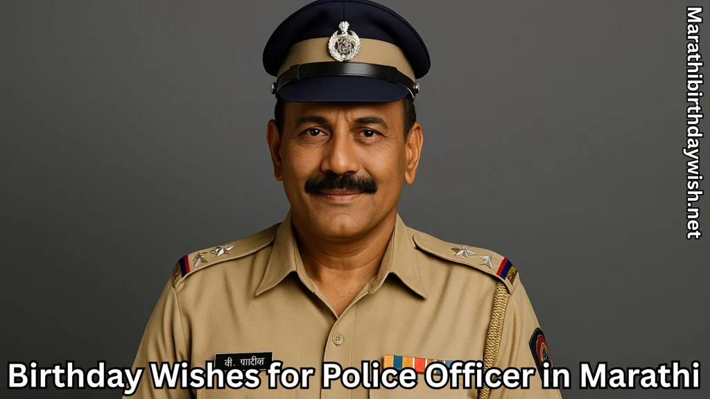 Male police officer studio portrait in khaki uniform with badges