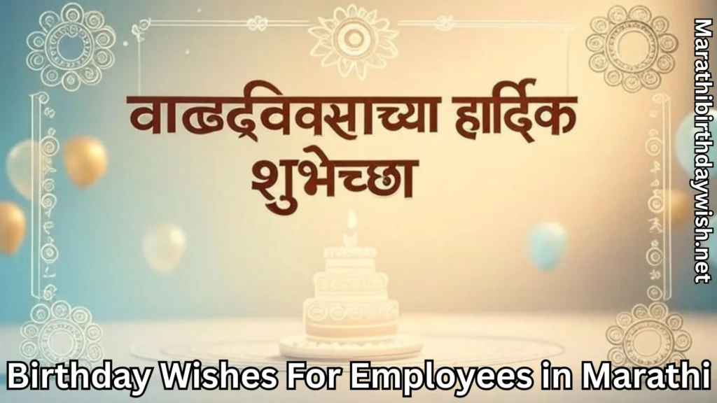 Marathi text, वाढदिवसाच्या हार्दिक शुभेच्छा with cake graphic