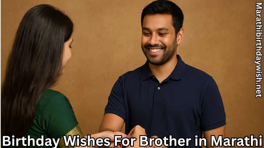 Sister tying rakhi to smiling brother in festive setting