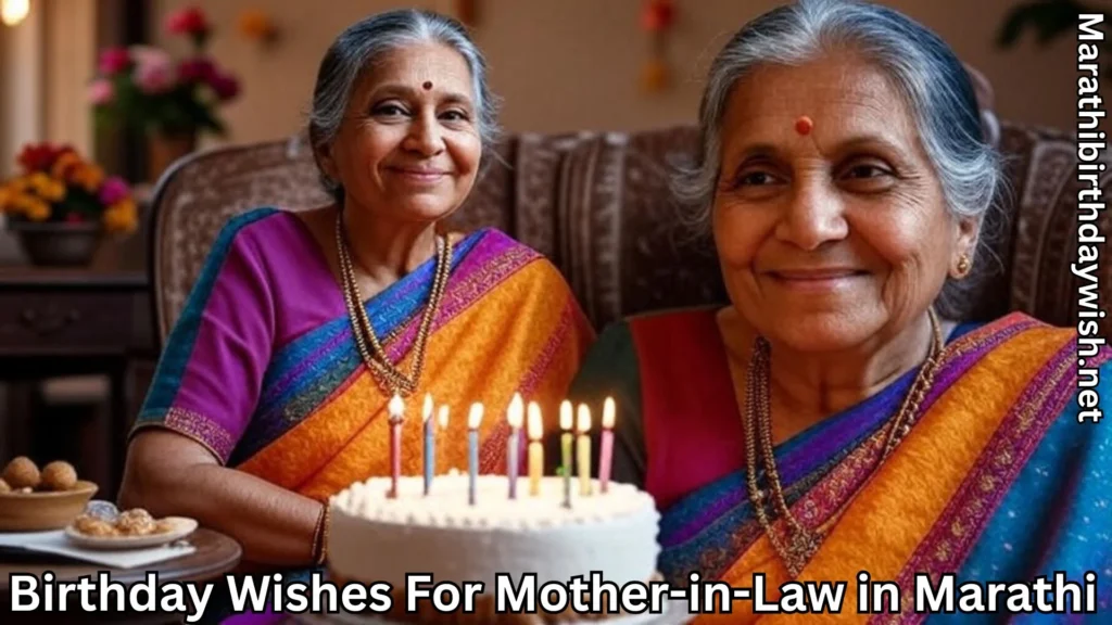 Two elderly women in saree, mother-in-law birthday cake with candles