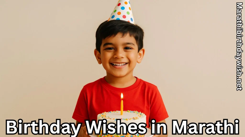 Young boy in red shirt smiling with birthday cake and candle