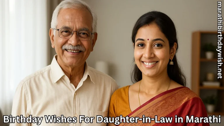Smiling father-in-law with daughter-in-law, birthday wishes header