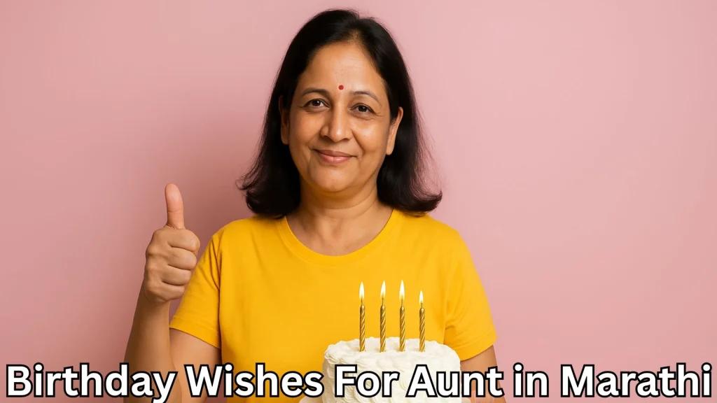 Woman in yellow with cake, thumbs up