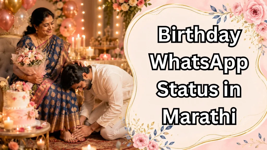 Mother birthday celebration in Marathi with blessings and family gathering